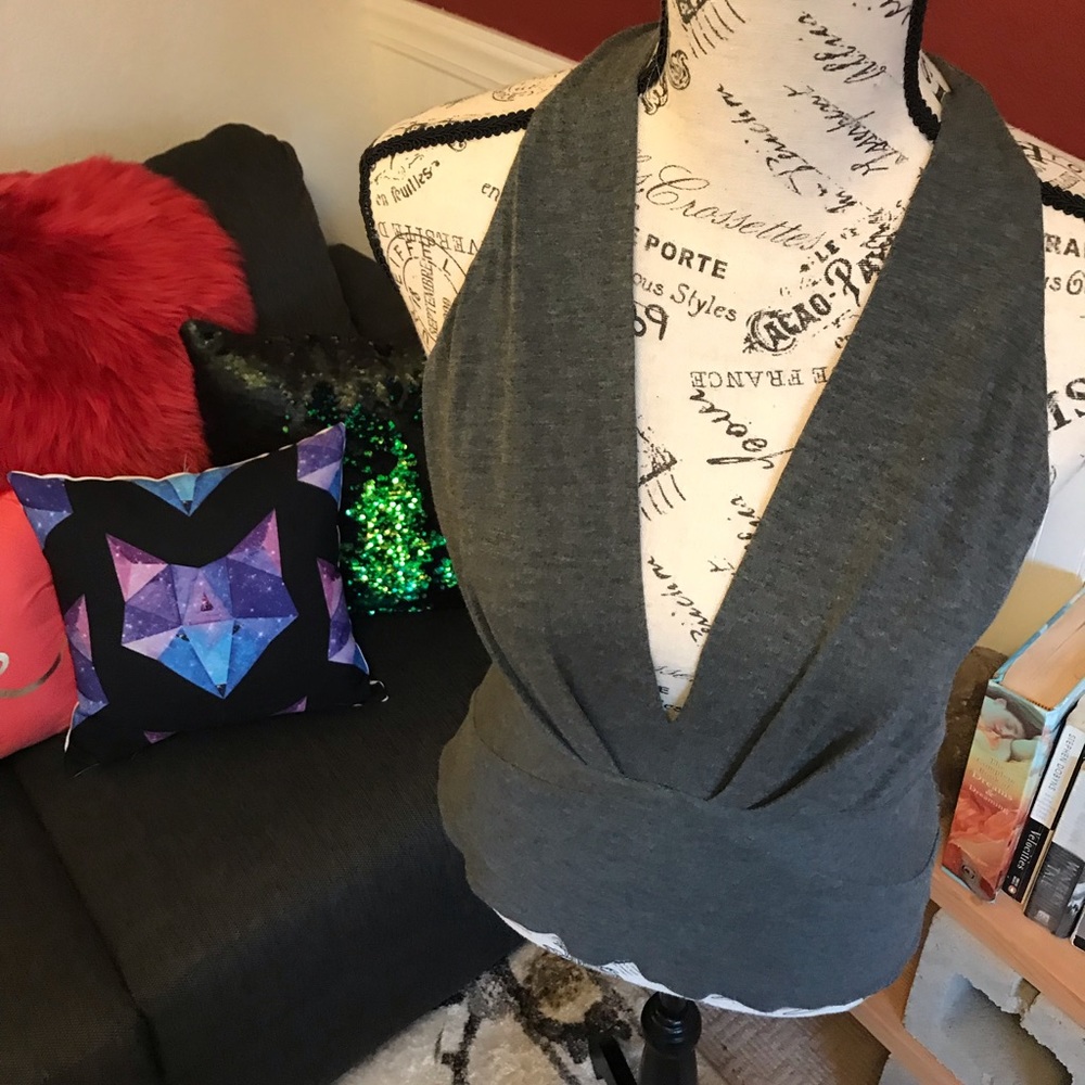 YIGAL AZROUEL Tailored Halter Top